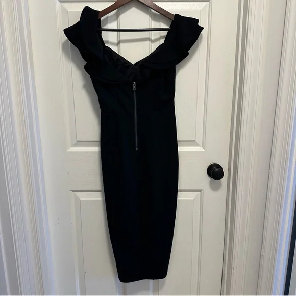 Hello Molly Tokyo Rose Midi dress black Size Small - Picture 6 of 8